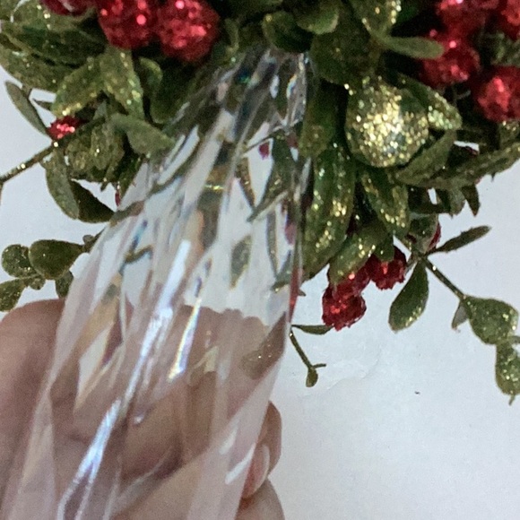 Christmas Mistletoe Kissing Krystals Holiday Hanging Ornament NWT - Picture 13 of 13